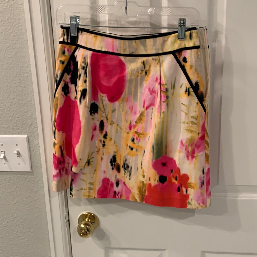 Anthropologie Floral Tabitha Mini Skirt Size 0